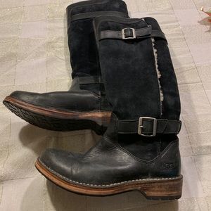 Leather UGG boots, size 7